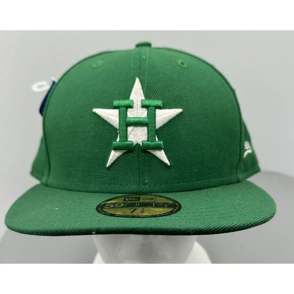 New Era Navy Houston Astros St Patricks Day Green 59FIFTY Fitted 7 1/8